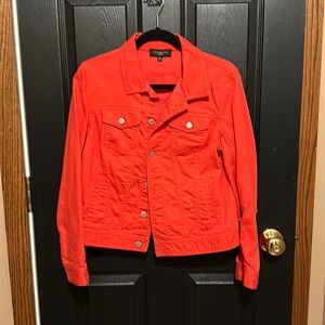 Talbots Orange Jean Jacket excellent condition